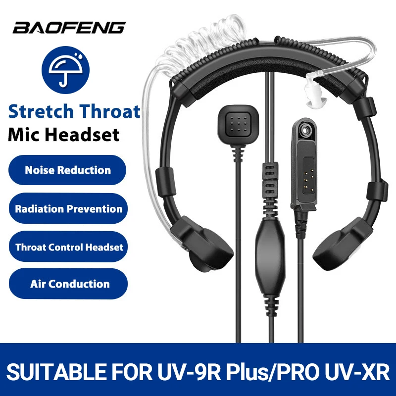 Extendable Acoustic Throat Microphone Headset 8 Extendable Acoustic Throat Microphone Headset - Image 8