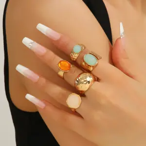 Luxury Acrylic Stone Fashion Rings Set for Women 9 S3dac754e857b4ef990dd8adf83c70a35e