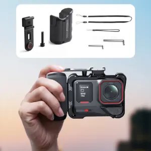 Black Action Camera Grip Kit for GoPro & More 8 S3dcde6a195634bd2a8cd96775cf3828eu