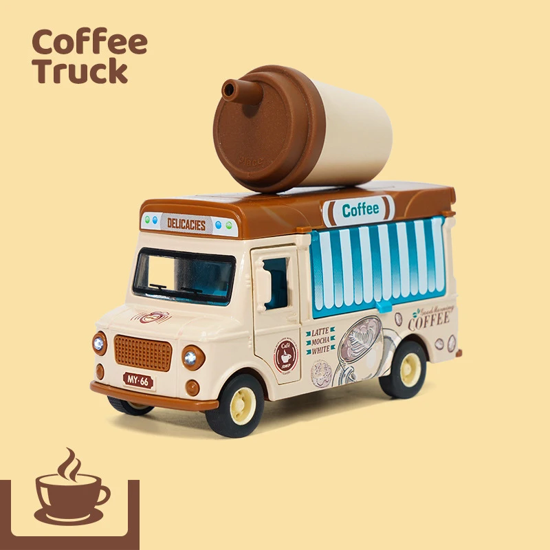 Colorful Metal Die-cast Food Truck for Kids 10 Colorful Metal Die-cast Food Truck for Kids - Image 10