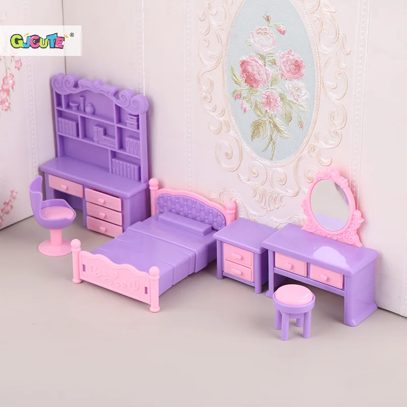 Vintage Pastel Dollhouse Miniature Furniture Set 4 Vintage Pastel Dollhouse Miniature Furniture Set - Image 4