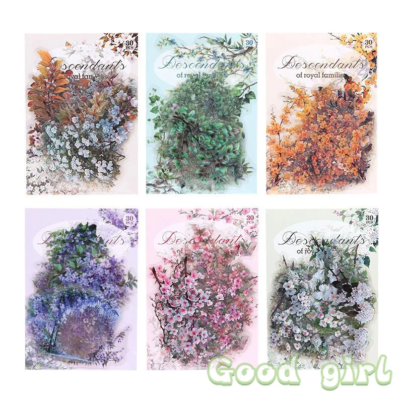 Vintage Plant Stickers Set for Crafts 6 Vintage Plant Stickers Set for Crafts - Image 6