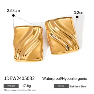 Luxury Gold-Stainless Steel Earrings Model JDE2312091 16 S3e30bf57db8e4bcb904273bd4045ae865 1