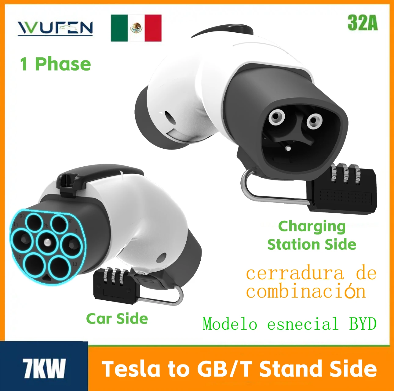 WUFEN GBT to NACS EV Charging Adapter 1 WUFEN GBT to NACS EV Charging Adapter