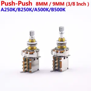 Push-Push Guitar Potentiometer with Brass Shaft 11 S3e6f1600a64b4f61a06a3e8ff36ba8fbM