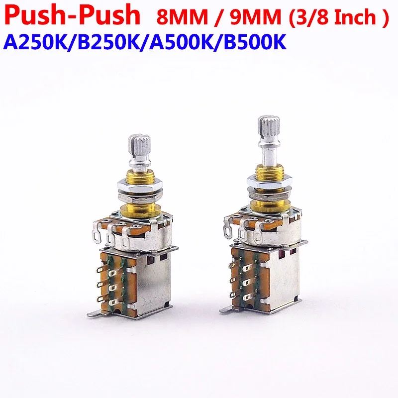 Push-Push Guitar Potentiometer with Brass Shaft 2 Push-Push Guitar Potentiometer with Brass Shaft - Image 2