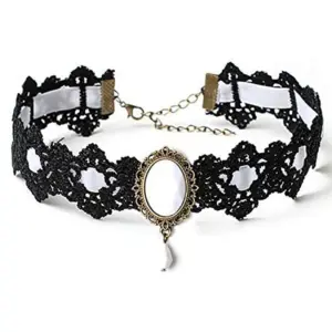 Gothic Victorian Black Lace Necklace 17 S3e85352b22af48539eacd47758a24a462