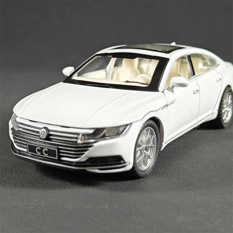 White 1:32 Scale Volkswagen CC Diecast Model 3 White 1:32 Scale Volkswagen CC Diecast Model - Image 3