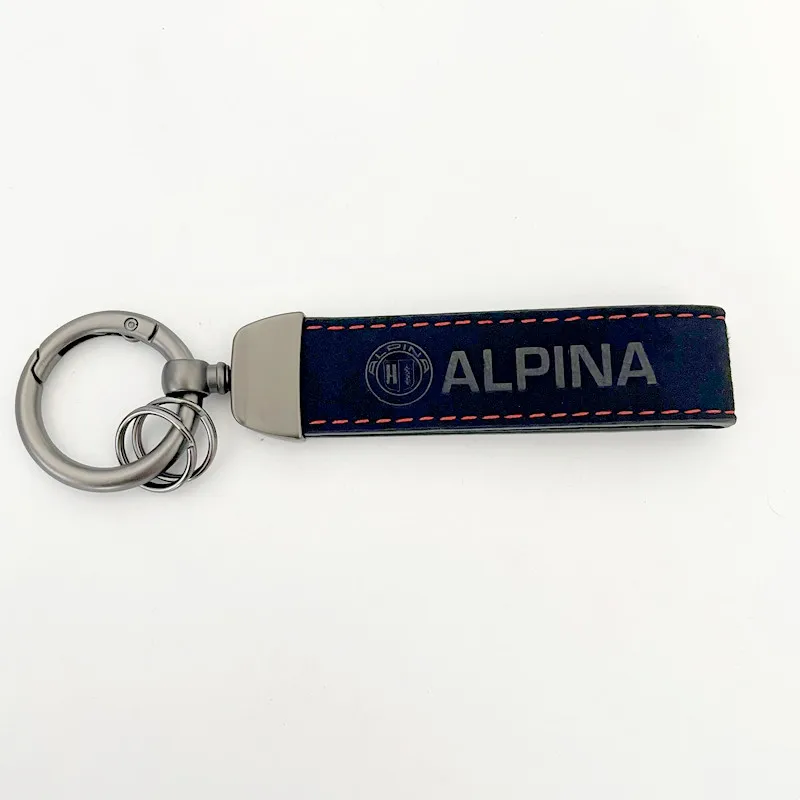 ALPINA Leather BMW Keychain with Emblem 3 ALPINA Leather BMW Keychain with Emblem - Image 3