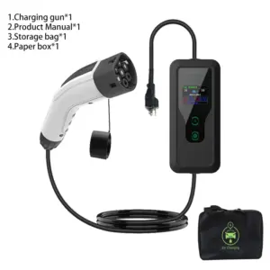 Black Portable EV Charger with Digital Display 16 S3e94410f6e5146869a93f05569f28dcfw
