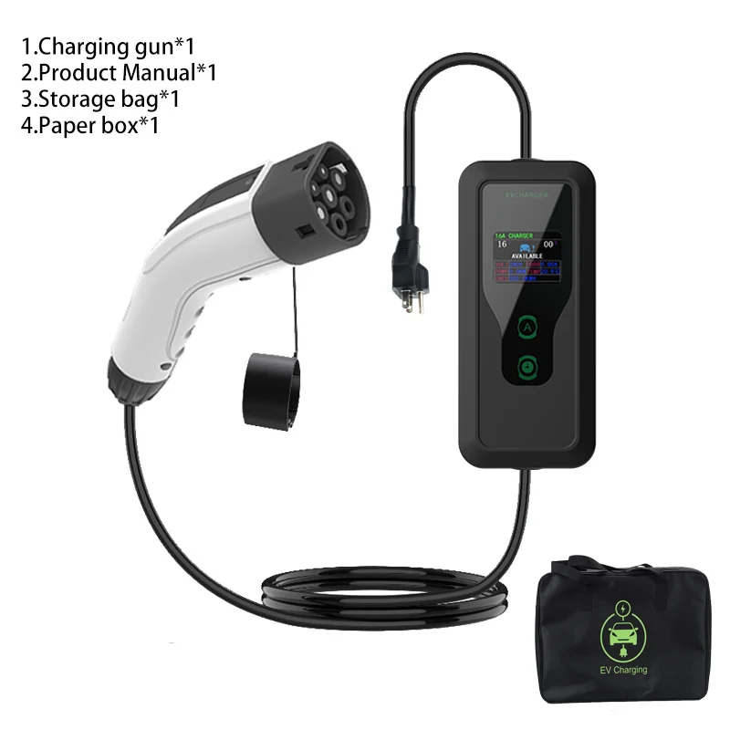 Black Portable EV Charger with Digital Display 7 Black Portable EV Charger with Digital Display - Image 7