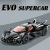 Black Apollo EVO Miniature Sports Car Model