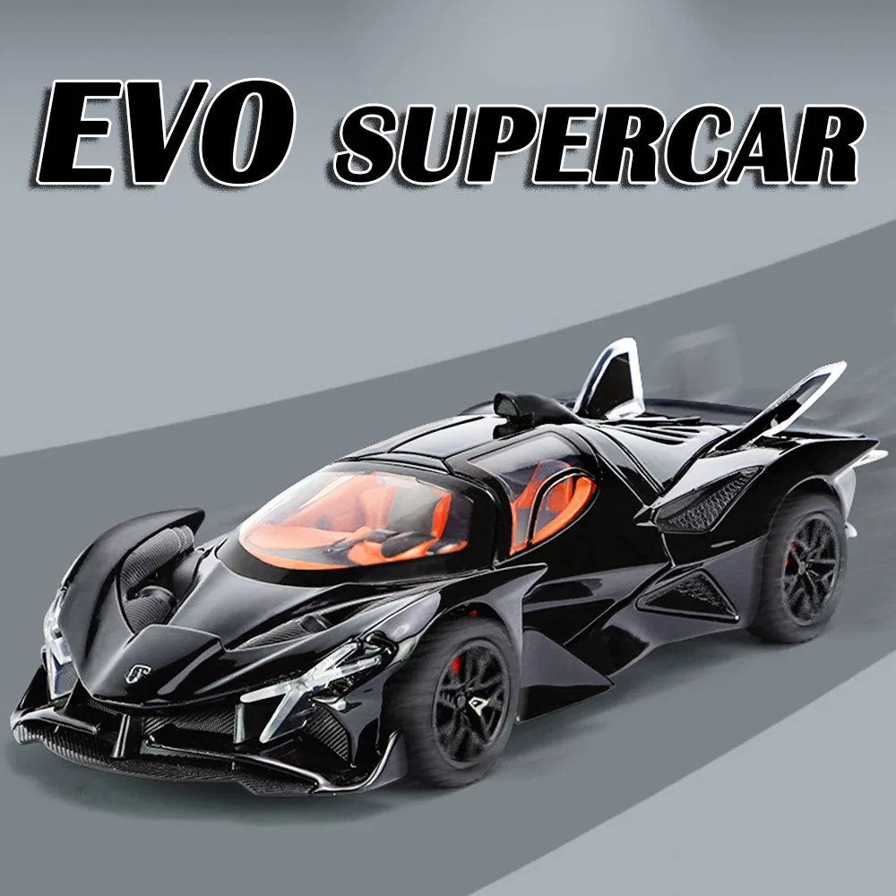 Black Apollo EVO Miniature Sports Car Model 1 Black Apollo EVO Miniature Sports Car Model
