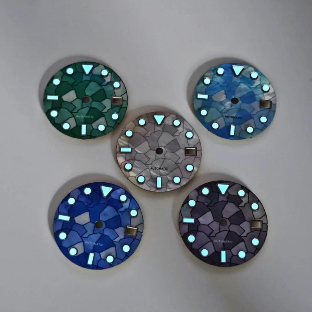 28.5mm Mosaic Watch Dial for NH35/NH36 Movements 2 28.5mm Mosaic Watch Dial for NH35/NH36 Movements - Image 2