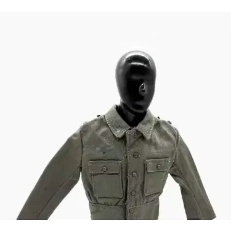 WWII Light Green Action Figure Coat for Collectors 3 WWII Light Green Action Figure Coat for Collectors - Image 3
