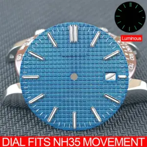 31.8MM Green Textured Watch Dial for NH35/NH36 15 S3ec23cbbf0624c238d5241c7cdab27391