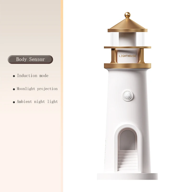 Lighthouse Moon Projection Nightlight with Bluetooth 7 Lighthouse Moon Projection Nightlight with Bluetooth - Image 7