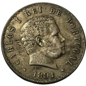 1891 Portugal King Carlos I Coin Replica