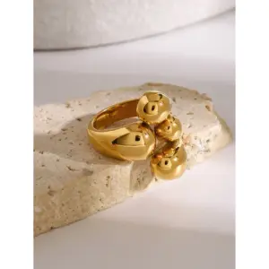 Gold Stainless Steel Open Ring for Women 12 S3f129c7b12674e9a9aee17520decc630c