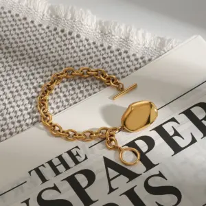 Elegant Stainless Steel Gold Women's Bracelet JDB0111005 14 S3f13ab78431e4fe887a36fd644ecbdbcM