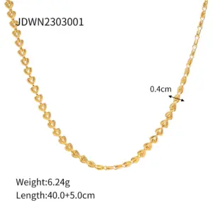 Golden Stainless Steel Heart Jewelry Set 14 S3f1ab08463fd42baaeb05b1b013b12ffD