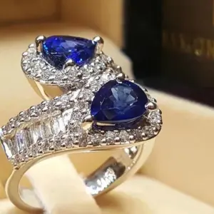 Elegant Blue Stones Cocktail Ring for Women 5 S3f2d4b272af14e64a5aec1691c6e490bS