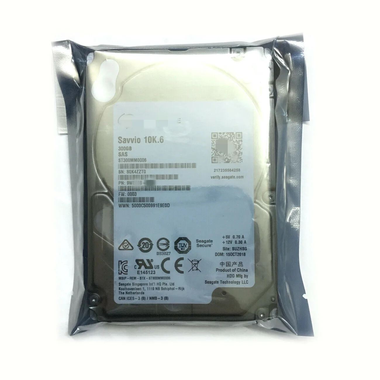 Seagate Savvio 10K.6 300GB SAS Drive 1 Seagate Savvio 10K.6 300GB SAS Drive