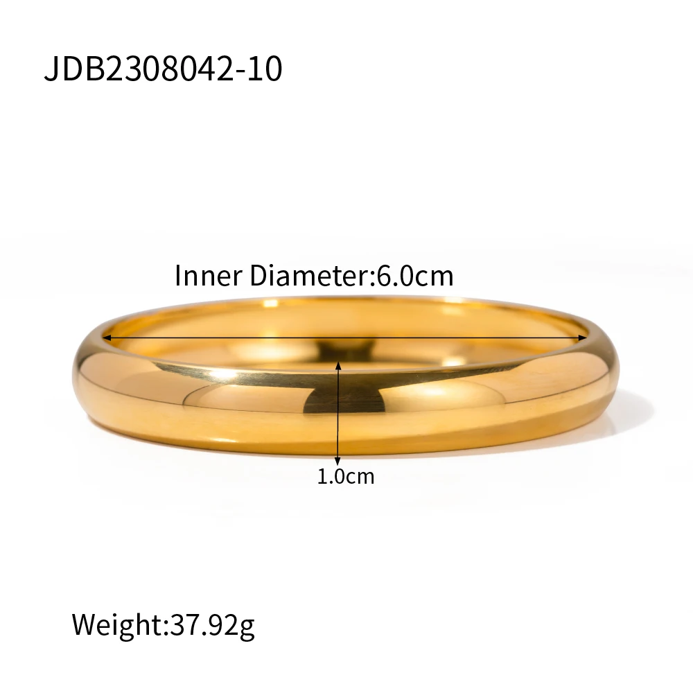 Minimalist Gold Stainless Steel Bracelet JDB2308042 7 Minimalist Gold Stainless Steel Bracelet JDB2308042 - Image 7