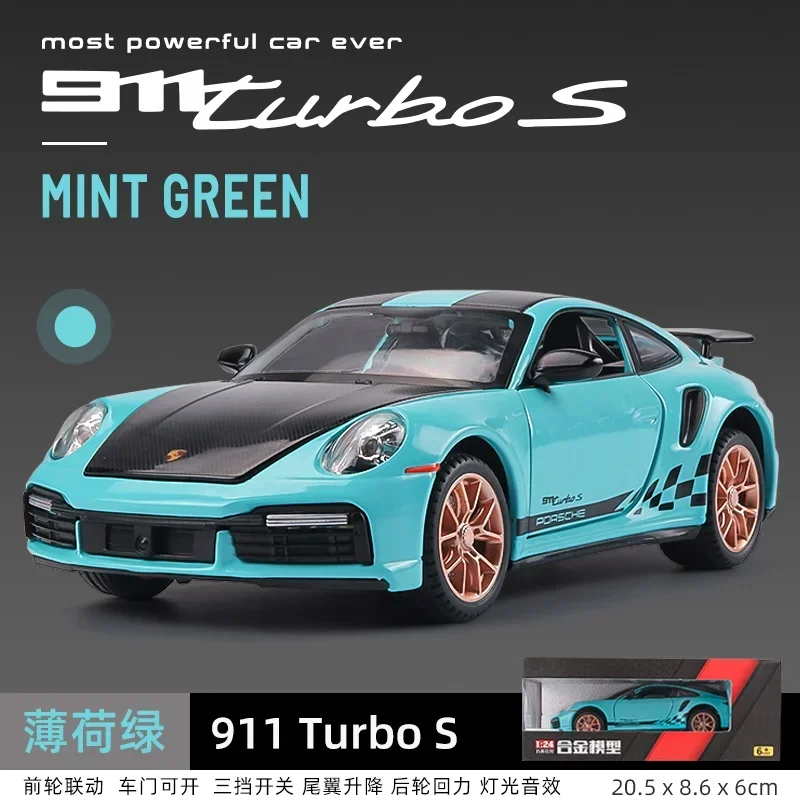 Vibrant Blue Porsche 911 Turbo S Targa Model 10 Vibrant Blue Porsche 911 Turbo S Targa Model - Image 10