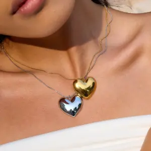 Stainless Steel Heart Necklace 2.67cm 9 S3f5f0ea058f6497bb9ccc6daee23c7ecl