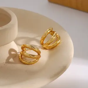 Stainless Steel Gold Hoop Earrings for Women 8 S3f89871ae57b4efbadf73cc8725080e9x