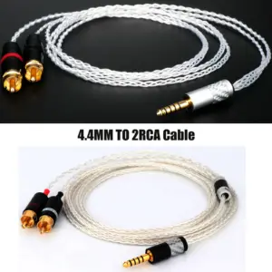 Premium 4.4mm TRRS to 2RCA Audio Cable 8 S3f8a6819259e4102947bedc388340ff4b
