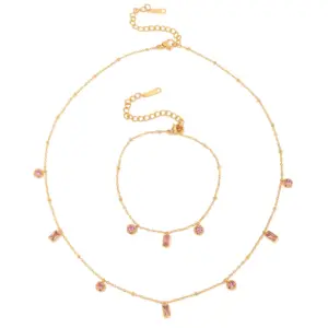 Gold-Tone Stainless Steel Necklace JDB201457 13 S3fb58637f5ae418881e24c1e0c91c4e4V