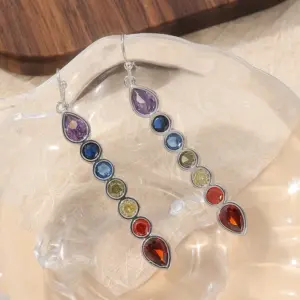 Vibrant Silver Geometric Drop Earrings 11 S3fc75bc159ba43bcaba590d2730eee9cb