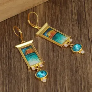 Gold Scenic Drop Earrings with Gemstone Accents 7 S3ff027c280ee4842b5a0998ec36cf5e9p