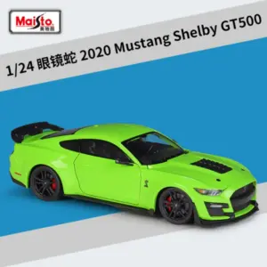 Vibrant Green Ford Mustang Shelby GT500 Diecast Model 7 S3ff21e8f4f1f48e3bbbd1b94a795dbb9q