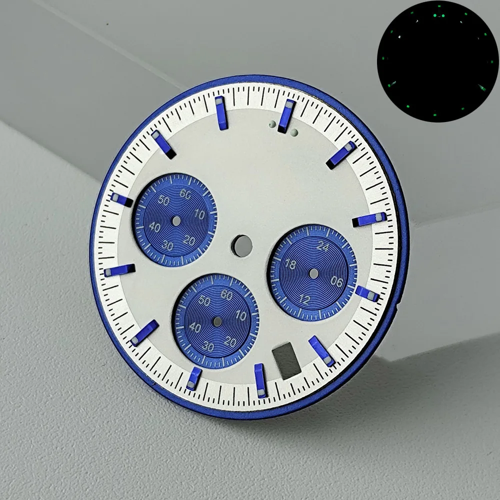 Blue/Green 32.5mm Watch Dial for VK63 Model 5 Blue/Green 32.5mm Watch Dial for VK63 Model - Image 5