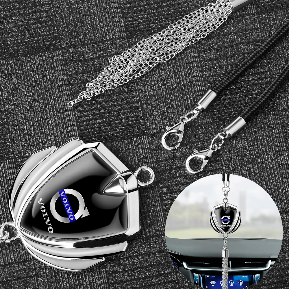 Metal Car Rearview Mirror Pendant with Logo 2 Metal Car Rearview Mirror Pendant with Logo - Image 2
