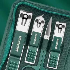 Stainless Steel Green Nail Care Set (6 or 9-Piece) 9 S401353f1a07e46bf8359ca11a5bbc242i 1