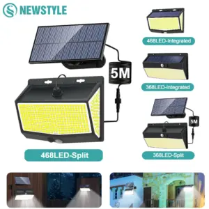 Modern Outdoor LED Solar Wall Light
