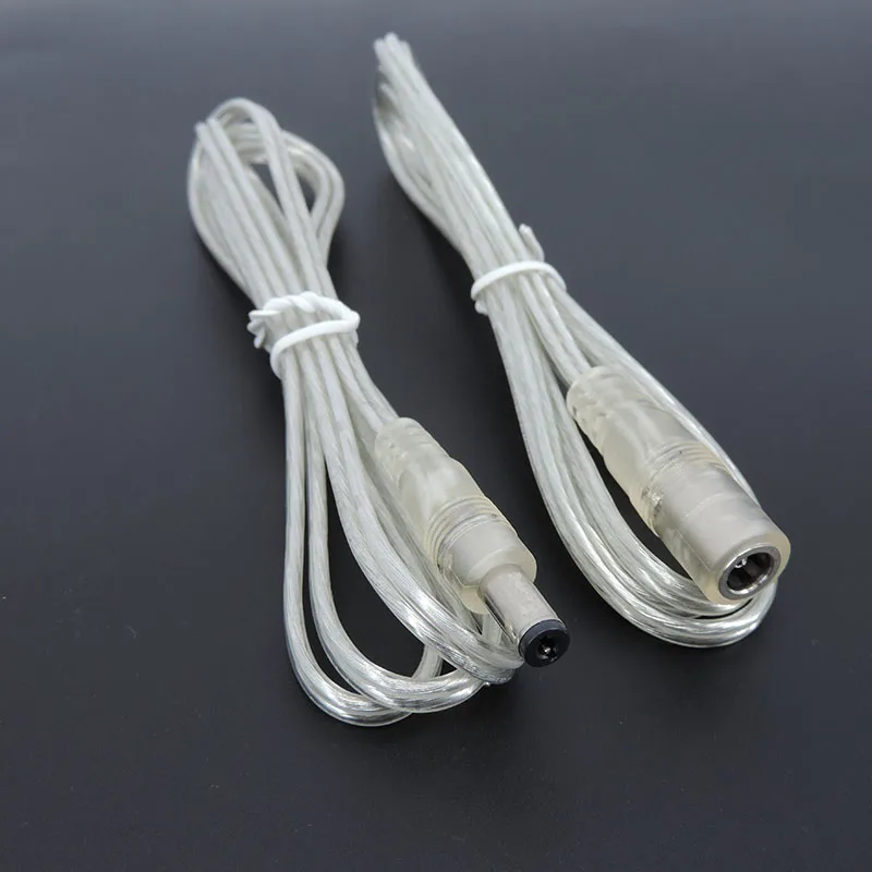 Transparent DC Power Extension Cable 0.2m-1m 2 Transparent DC Power Extension Cable 0.2m-1m - Image 2