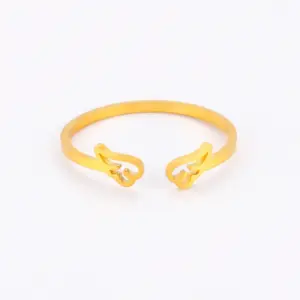 Wing-Shaped Adjustable Stainless Steel Ring for Women 16 S4080c415cbfd4c2e94d3ed141f102862d