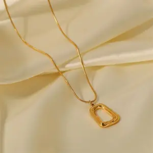 Stainless Steel Geometric Pendant Necklace 10 S40846145f47a4293833ec7c9bbaab303W