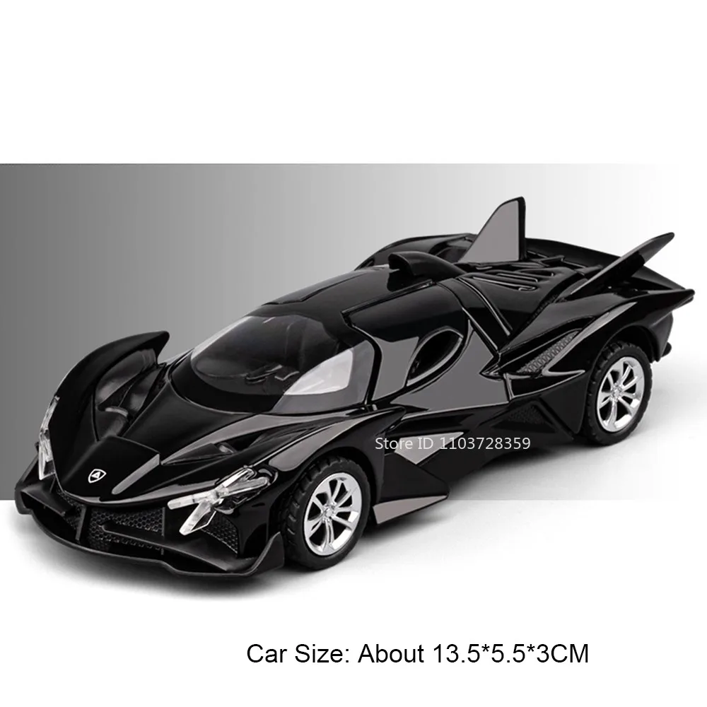 Red EVO Miniature Supercar Model 13.5cm with Lights 10 Red EVO Miniature Supercar Model 13.5cm with Lights - Image 10