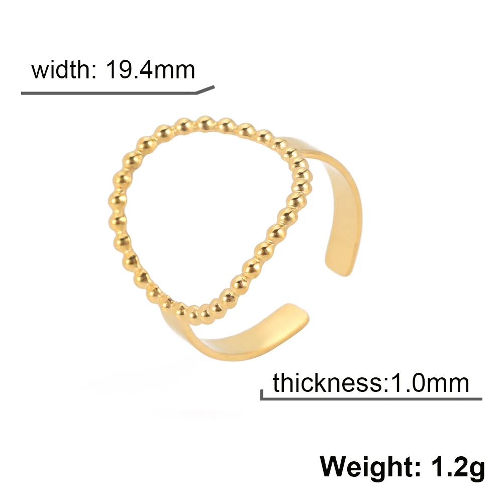 Elegant Open-Design Gold Women's Ring 7 Elegant Open-Design Gold Women's Ring - Image 7