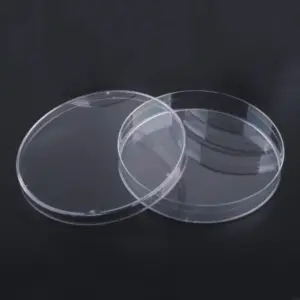 Set of 10 90mm Glass-Like Plastic Petri Dishes 8 S40a87a8a7dd24f388d2a7427d996fe2fV