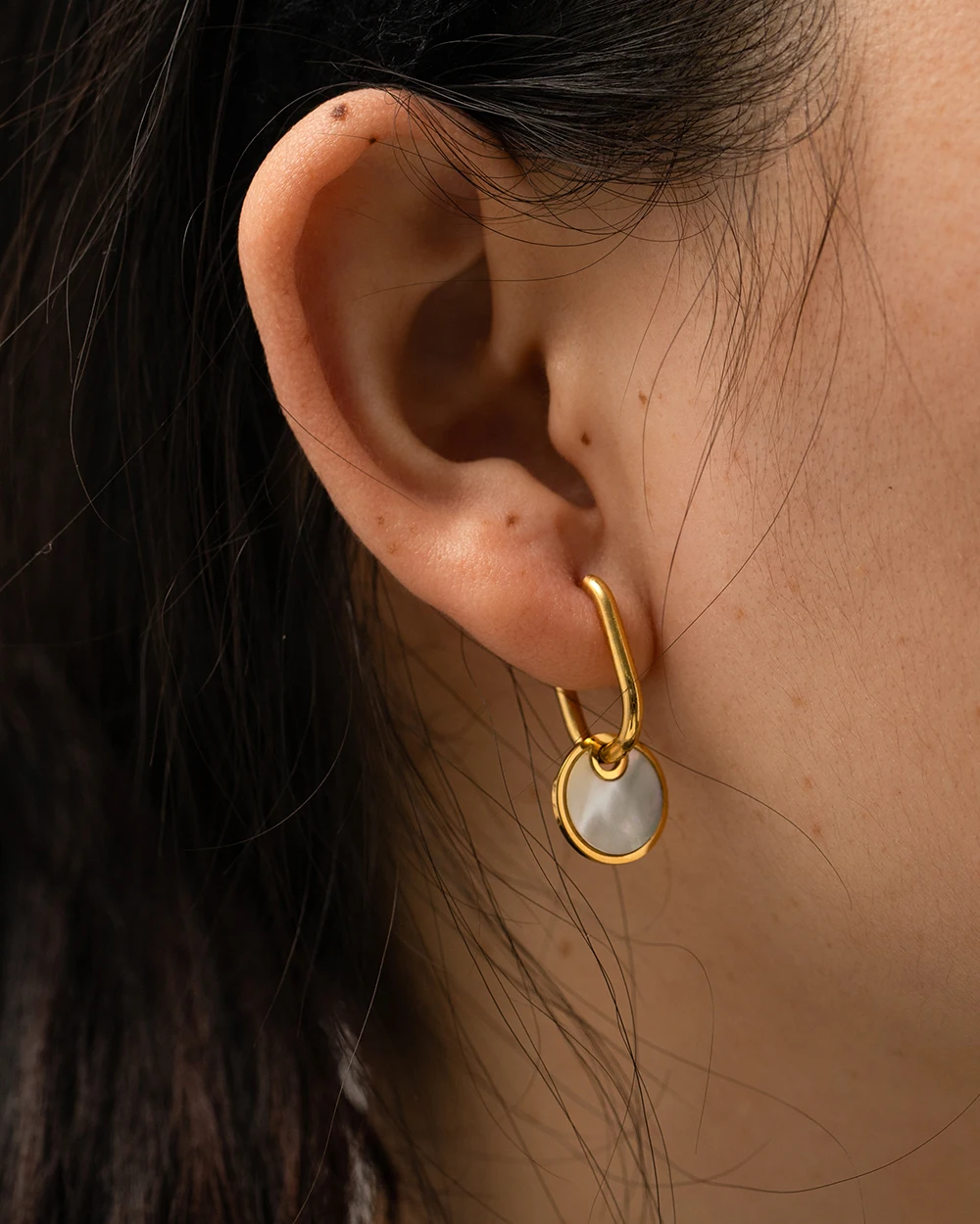 Stainless Steel Oval Hoop Earrings 6 Stainless Steel Oval Hoop Earrings - Image 6