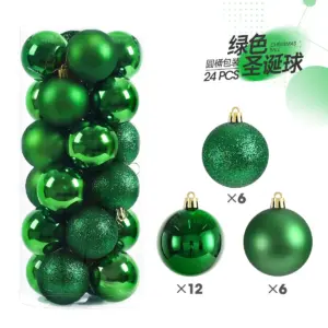 Colorful Christmas Ornament Set – 24 Pieces 17 S40eae441d50c4de5bedc7633448697b5a