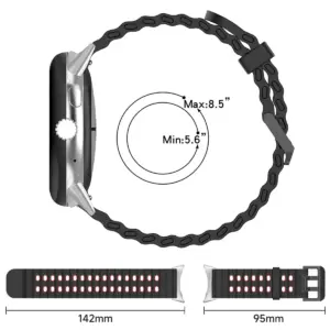 Silicone Sport Strap for Google Pixel Watch 3/4 13 S413260009cf5458f94bdf9a854d00b71U