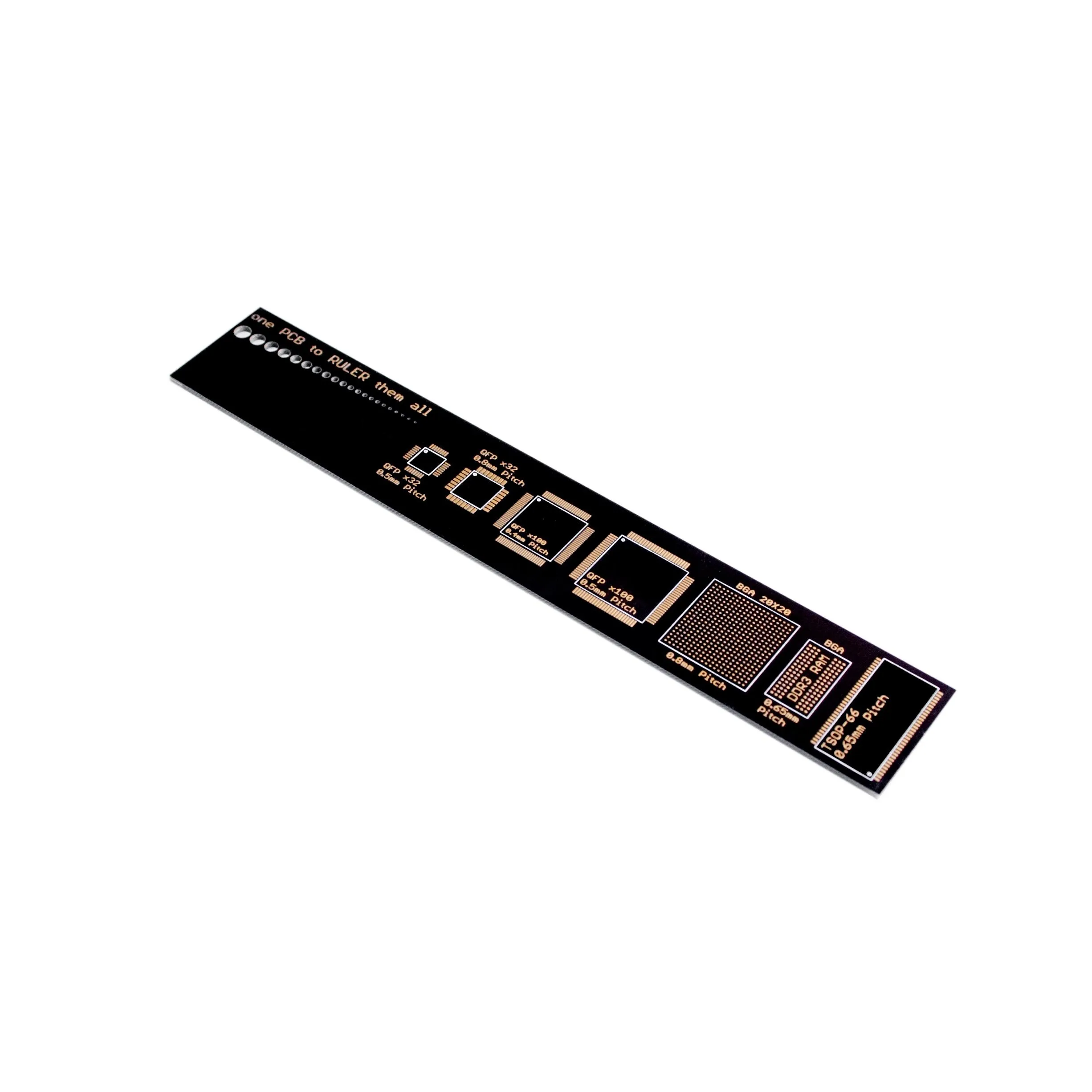 Black PCB Measurement and Design Reference Ruler 3 Black PCB Measurement and Design Reference Ruler - Image 3